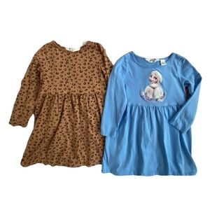 H&M Girls Longsleeve Dress Lot Size 4-6(3 included)